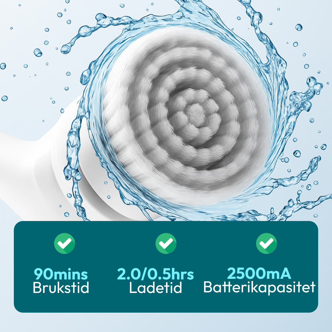 8-i-1 Elektrisk Rengjøringsbørste