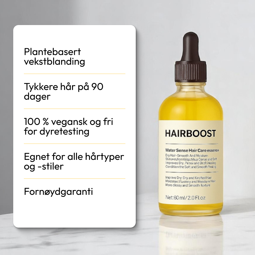 HairBoost -  Fyldigere hår uten sterke kjemikalier