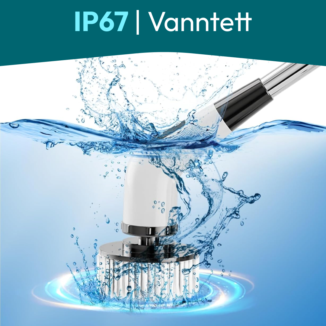 8-i-1 Elektrisk Rengjøringsbørste