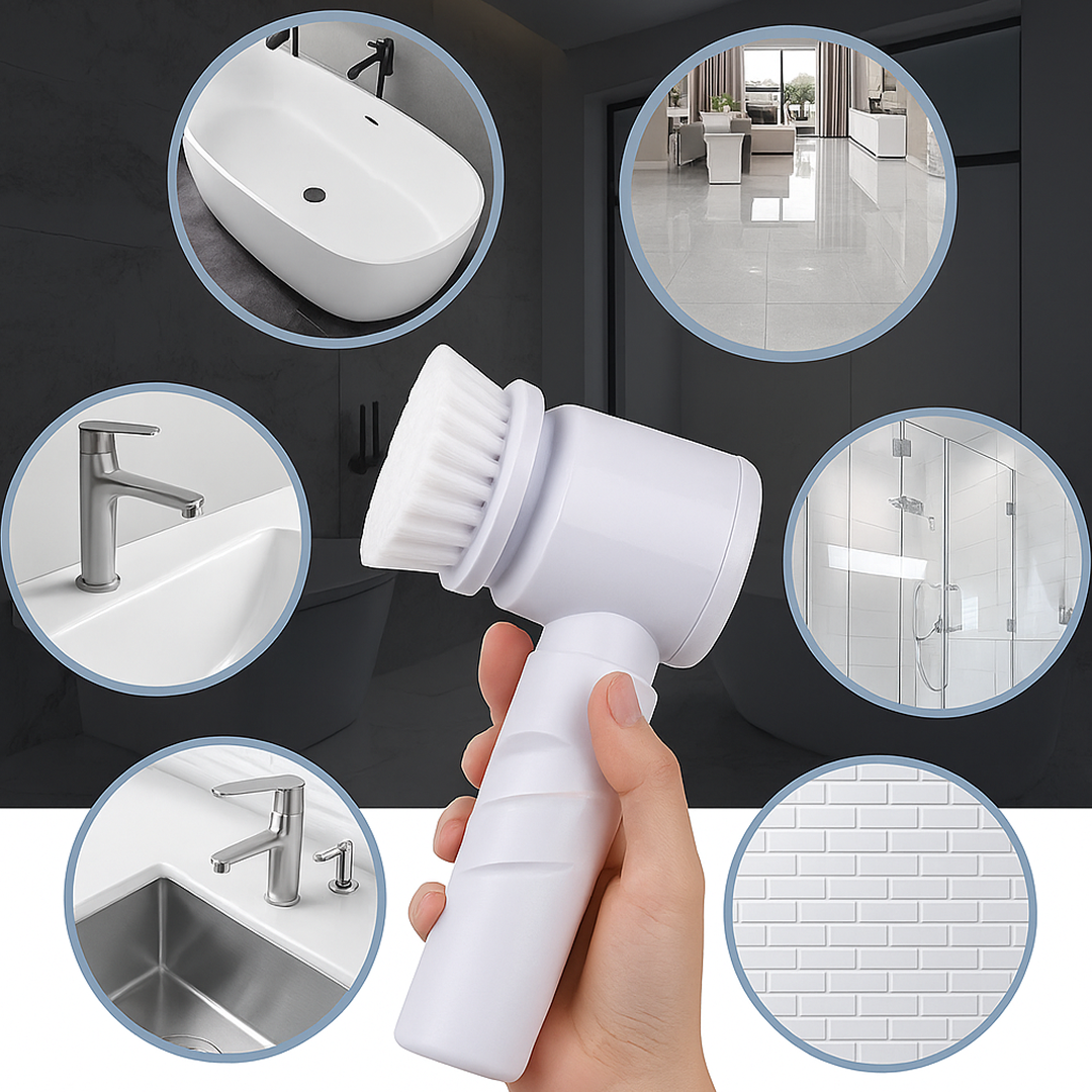 5-i-1 Elektrisk Rengjøringsbørste