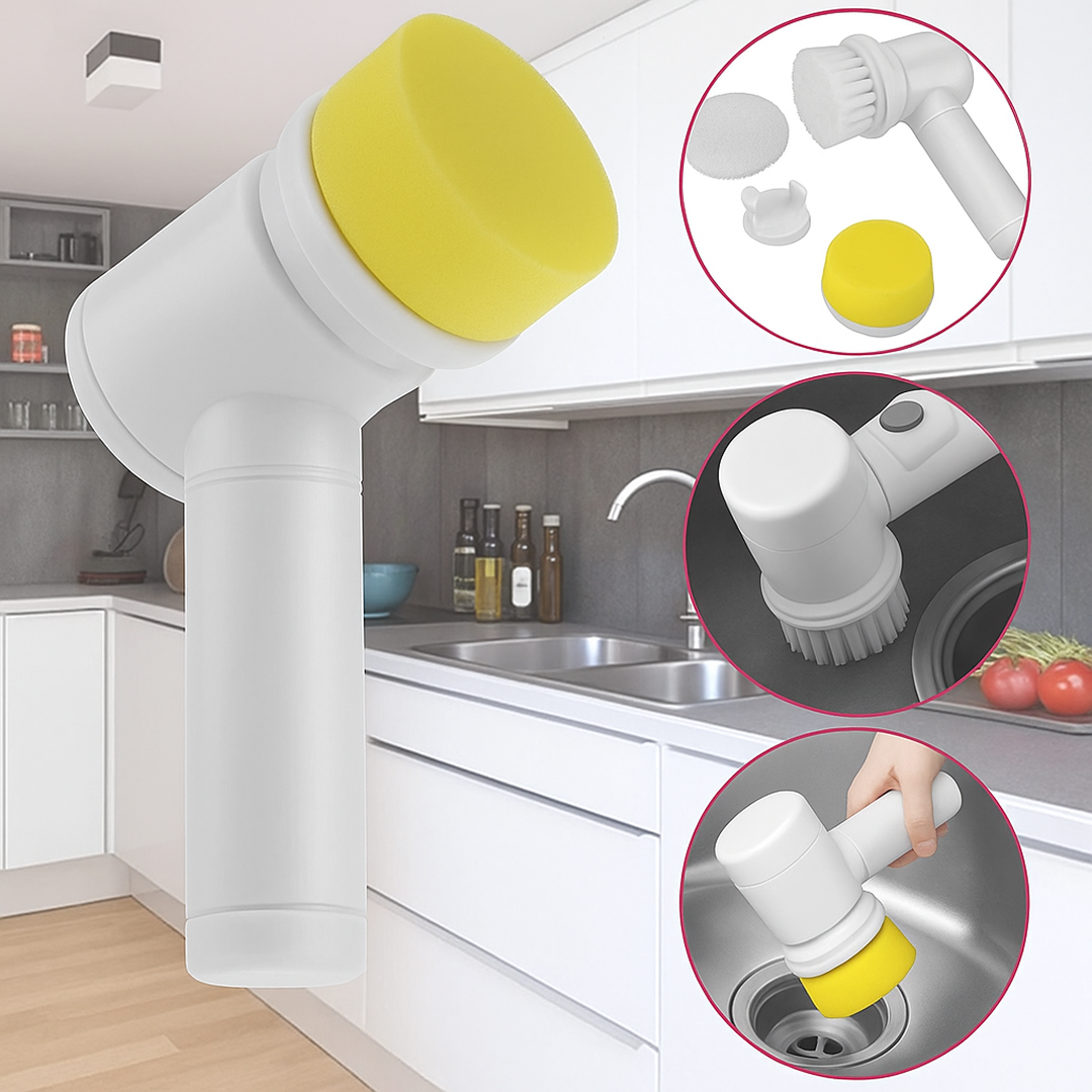 5-i-1 Elektrisk Rengjøringsbørste