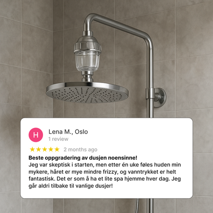 ShowerFilter - Strålende hud uten sterke kjemikalier