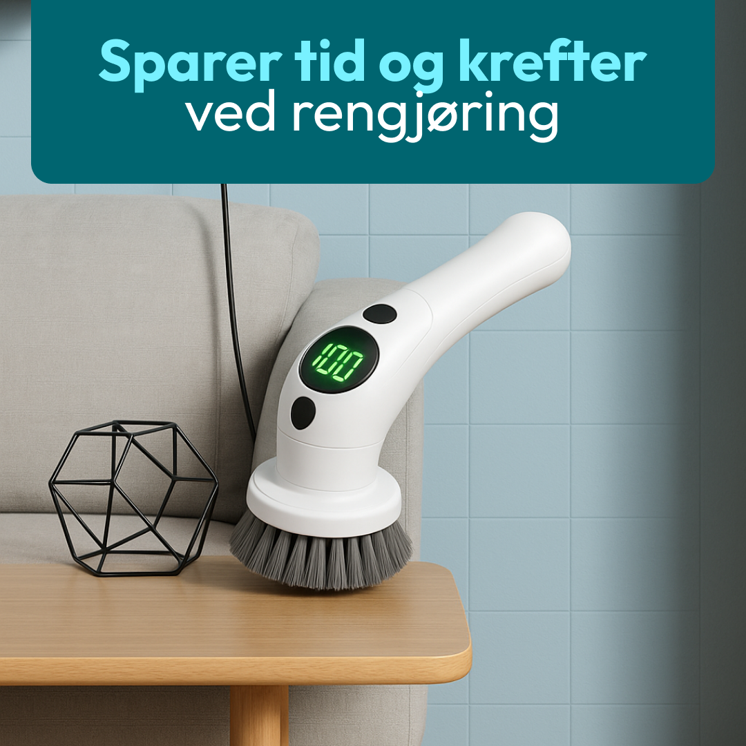 8-i-1 Elektrisk Rengjøringsbørste